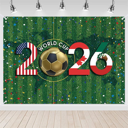 Lofaris (7 Day Delivery)Lofaris Vibrant Soccer Green Field Tournament 2026 Holiday Backdrop