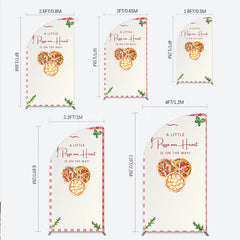 Lofaris A Little Pizza Our Heart is on the Way Half Moon Arch Backdrop Italian Food Themed Red Gingham Baby Shower Decor