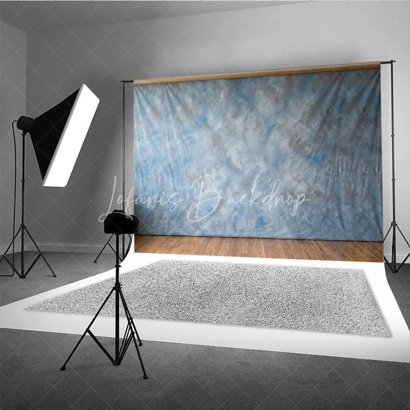 Lofaris Abstract Blue Gray Mottled Textured Photography Backdrop Artistic Cloudy Studio Prop for Portraits and Events