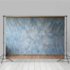 Lofaris Abstract Blue Gray Mottled Textured Photography Backdrop Artistic Cloudy Studio Prop for Portraits and Events