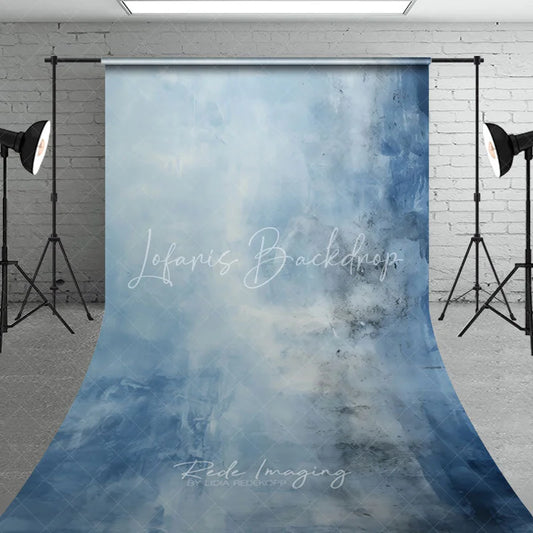 Lofaris Abstract Blue Textured Sweep Backdrop Distressed Gradient Photography Studio Prop for Professional Portraits