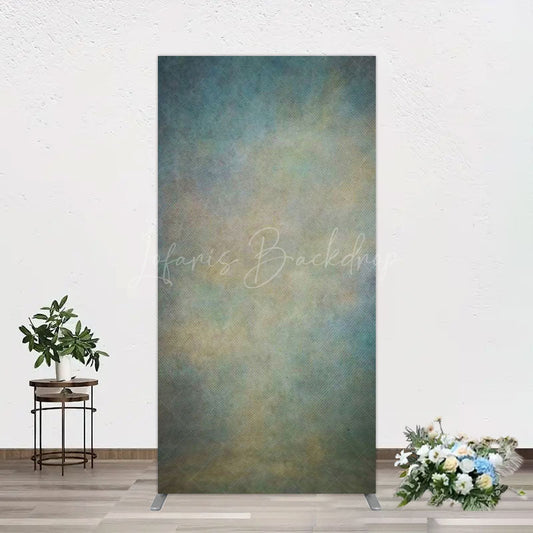 Lofaris Abstract Blue Yellow Mixed Pattern Rectangle Backdrop