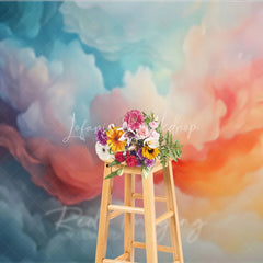 Lofaris Abstract Colorful Dreamy Cloud Photography Backdrop Ethereal Sky Gradient for Professional Studio Portraits