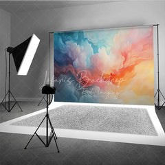 Lofaris Abstract Colorful Dreamy Cloud Photography Backdrop Ethereal Sky Gradient for Professional Studio Portraits