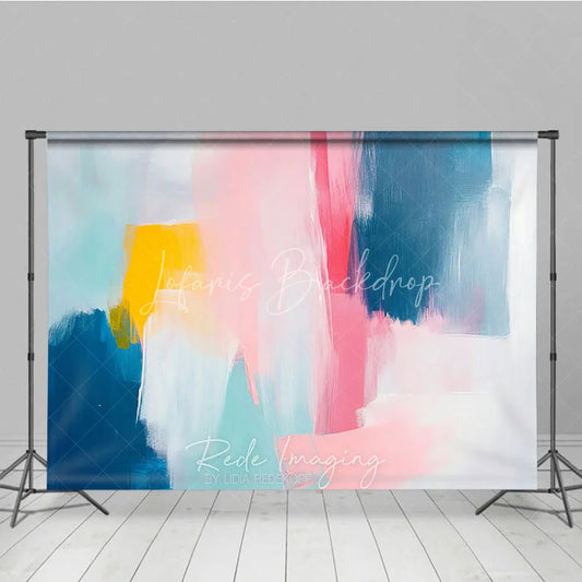 Lofaris Abstract Colorful Oil Paint Texture Photography Backdrop Modern Artistic Studio Portrait Decor