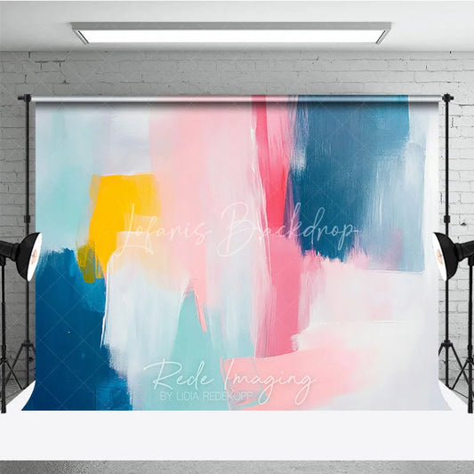 Lofaris Abstract Colorful Oil Paint Texture Photography Backdrop Modern Artistic Studio Portrait Decor