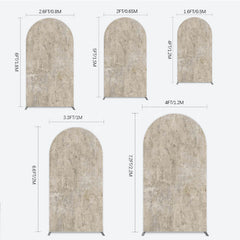 Lofaris Abstract Concrete Texture Arch Backdrop Gray Cement Wall Photography Minimalist Fine Art Studio Photo Prop