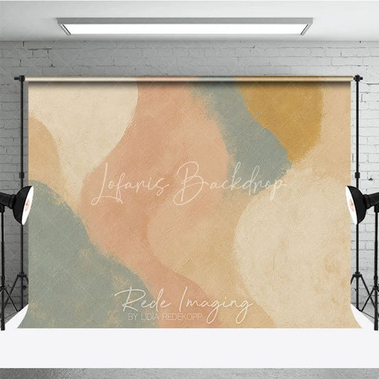 Lofaris Abstract Earth Tone Texture Photography Backdrop Modern Minimalist Studio Portrait Decor