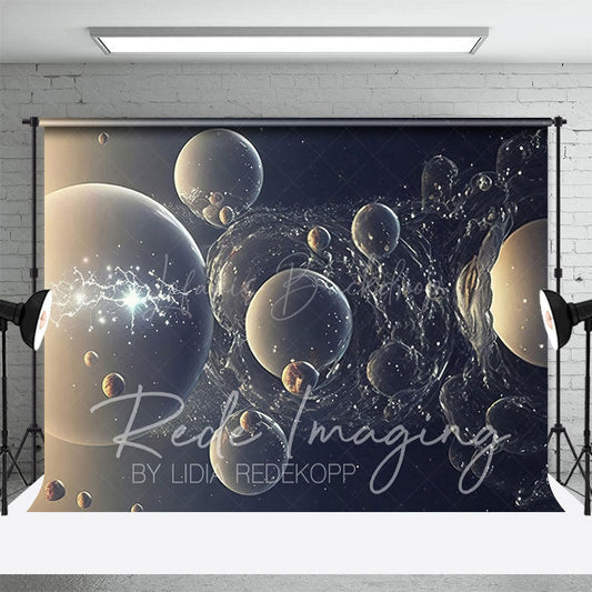 Lofaris Abstract Galactic Bubbles Fine Art Photo Backdrop