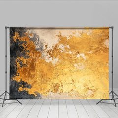 Lofaris Abstract Gold Texture Photography Backdrop Elegant Black and Grey Artistic Studio Decor