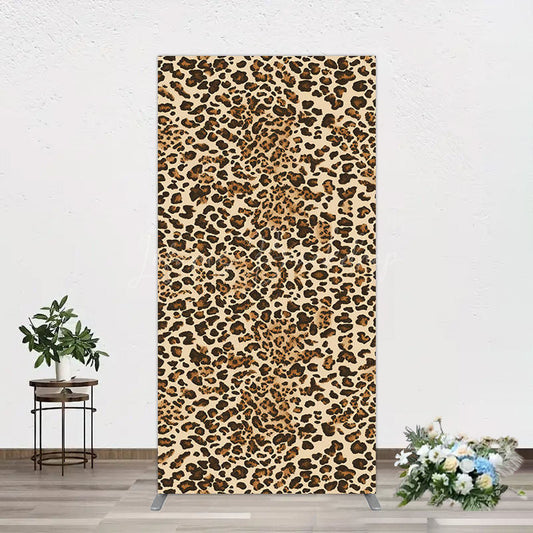 Lofaris Abstract Leopard Print Happy Birthday Rectangle Backdrop