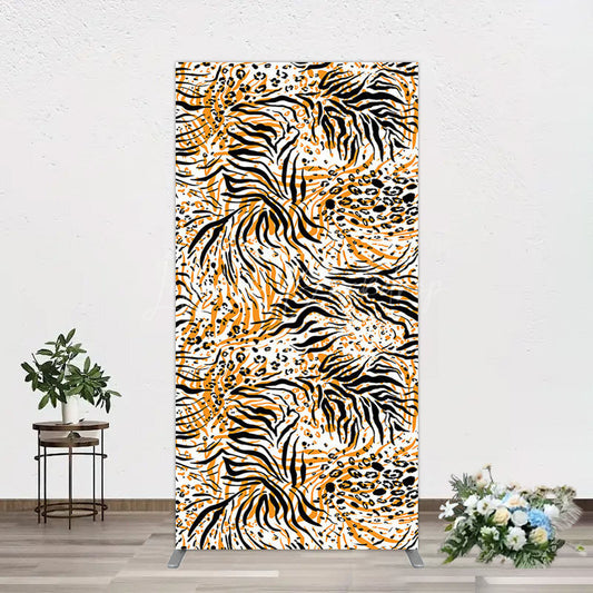 Lofaris Abstract Leopard Zebra Print Birthday Rectangle Backdrop