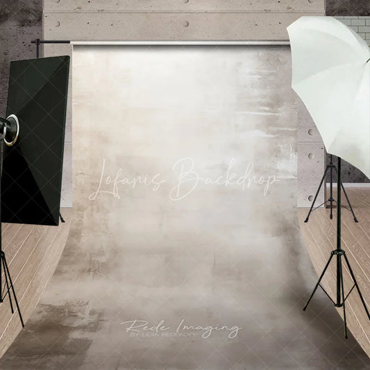 Lofaris Abstract Neutral Beige Sweep Backdrop Elegant Textured Fine Art Portrait Background