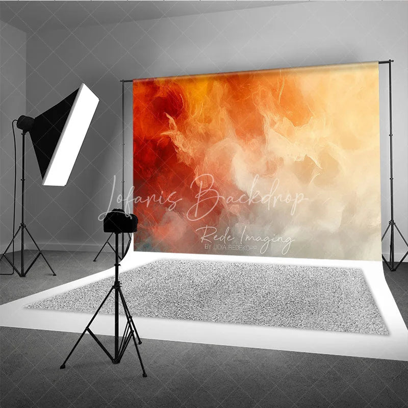 Lofaris Abstract Orange Red Yellow Gradient Photography Backdrop Warm Tones Artistic Photo Studio Background