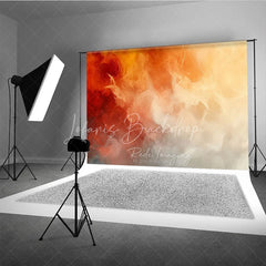 Lofaris Abstract Orange Red Yellow Gradient Photography Backdrop Warm Tones Artistic Photo Studio Background