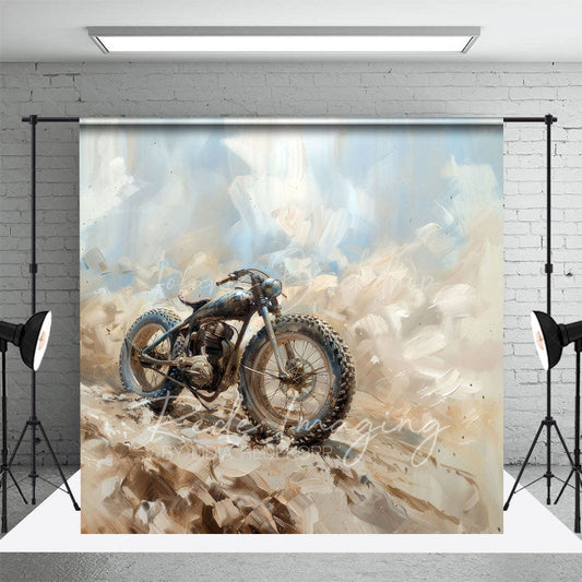 Lofaris Abstract Painted Dirt Bike Sports Photo Backdrop