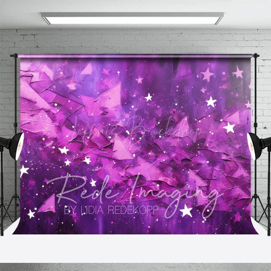 Lofaris Abstract Pink Stars Fine Art Photography Backdrop
