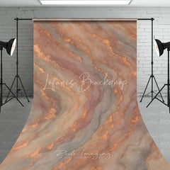 Lofaris Abstract Rose Gold Glitter and Blush Grey Marble Sweep Backdrop Elegant Modern Photography Background Decor