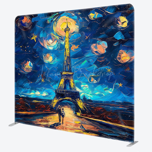 Lofaris Abstract Starry Sky Tower Square Tension Backdrop