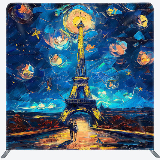 Lofaris Abstract Starry Sky Tower Square Tension Backdrop