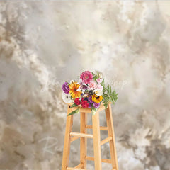 Lofaris Abstract Textured Beige and Brown Photography Backdrop Distressed Stucco Wall Rustic Studio Prop for Portraits