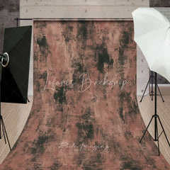 Lofaris Abstract Textured Dark Brown and Reddish-Brown Sweep Backdrop Rustic Grunge Painterly Photo Background for Portraits