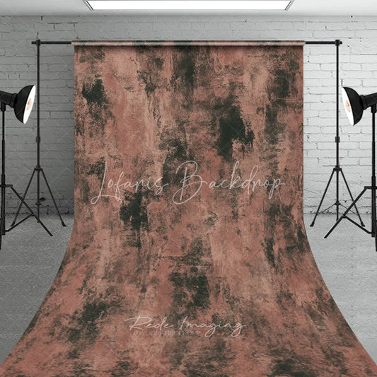 Lofaris Abstract Textured Dark Brown and Reddish-Brown Sweep Backdrop Rustic Grunge Painterly Photo Background for Portraits