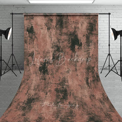 Lofaris Abstract Textured Dark Brown and Reddish-Brown Sweep Backdrop Rustic Grunge Painterly Photo Background for Portraits