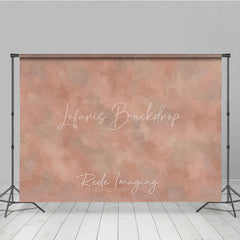Lofaris Abstract Textured Dusty Rose Photography Backdrop Muted Terracotta and Gray Painterly Design for Professional Studio