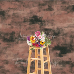 Lofaris Abstract Textured Photography Backdrop Distressed Reddish Brown and Dark Grey Tones Vintage Fine Art Style