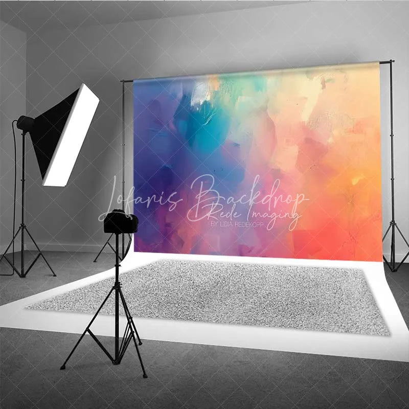 Lofaris Abstract Watercolor Gradient Photography Backdrop Soft Pastel Color Blur Photo Background Art Studio Texture Booth Prop
