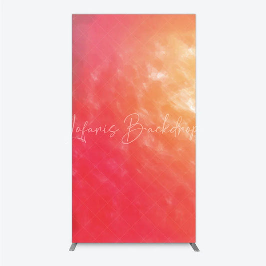 Lofaris Abstract Watercolor Gradient Rectangle Backdrop Red and Orange Sunset Style Birthday Party Photo Background