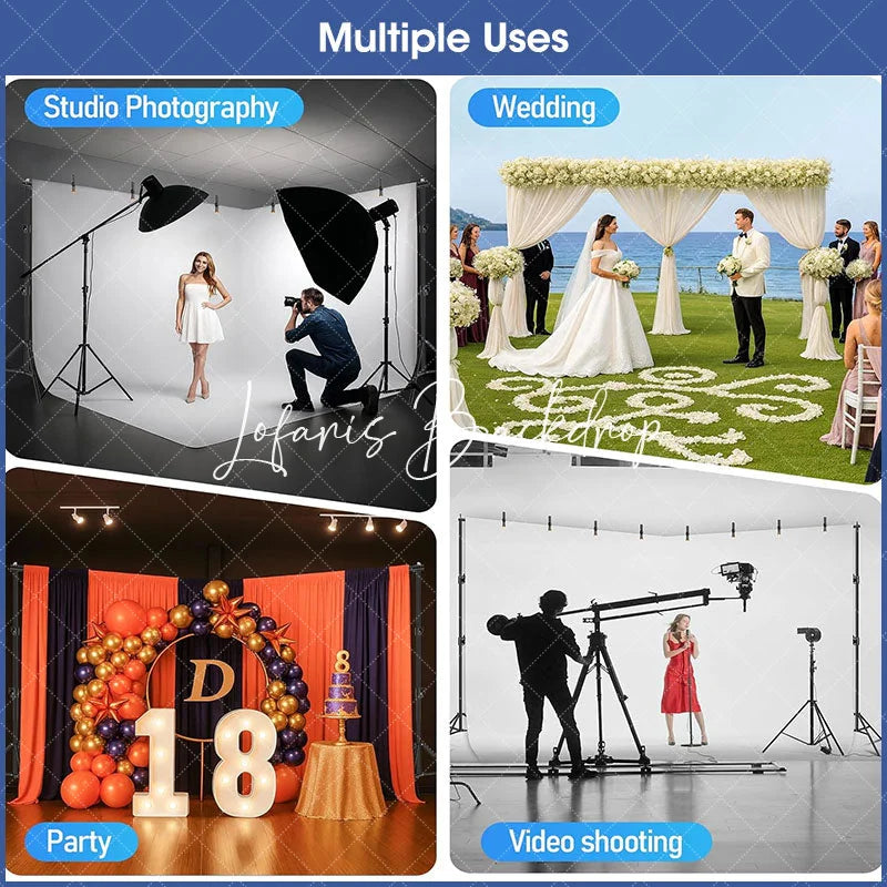 Lofaris Adjustable 20x10ft Backdrop Stand Kit Pipe Frame for Room Set Stable Studio and Event