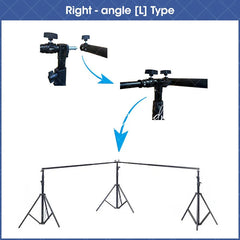 Lofaris Adjustable 20x10ft Backdrop Stand Kit Pipe Frame for Room Set Stable Studio and Event