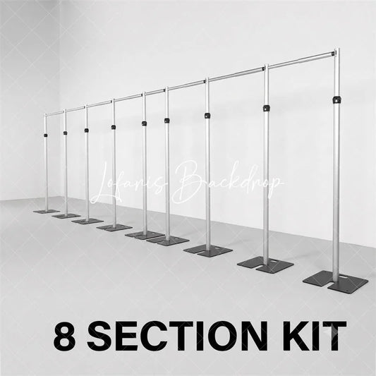 Lofaris Adjustable 80x10ft Pipe and Drape Stand Easy Assemble Backdrop Frame Kit