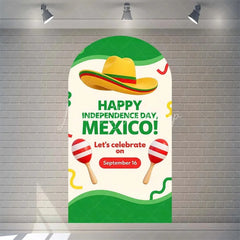 Lofaris Arch Backdrop Viva Mexico Flag Independence Day Cover Mexican Fiesta Eagle Emblem Chiara Wall Background Party Decor