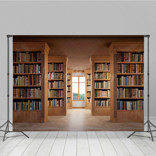 Lofaris Arrange Neatly On The Bookshelf Photography Backdrop