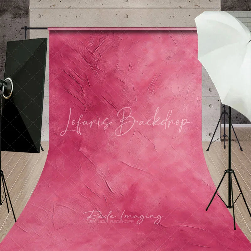 Lofaris Artistic Pink Textured Sweep Backdrop Abstract Magenta Gradient Photography Background for Studio Portraits