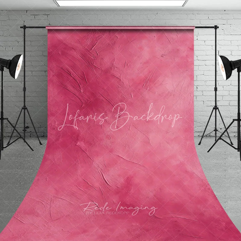 Lofaris Artistic Pink Textured Sweep Backdrop Abstract Magenta Gradient Photography Background for Studio Portraits