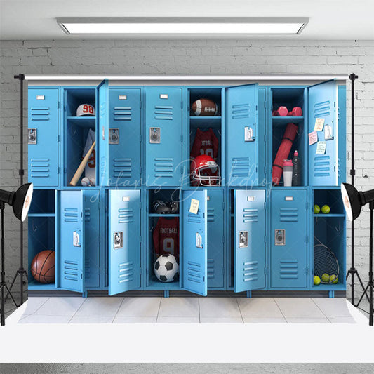 Lofaris Athlete Storage Locker School Photography Backdrop