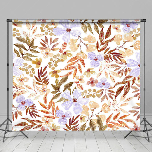 Lofaris Autumn Floral Leaves Fine Art Photography Backdrop