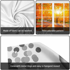 Lofaris Autumn Maple Grove Window Scene Garage Door Banner