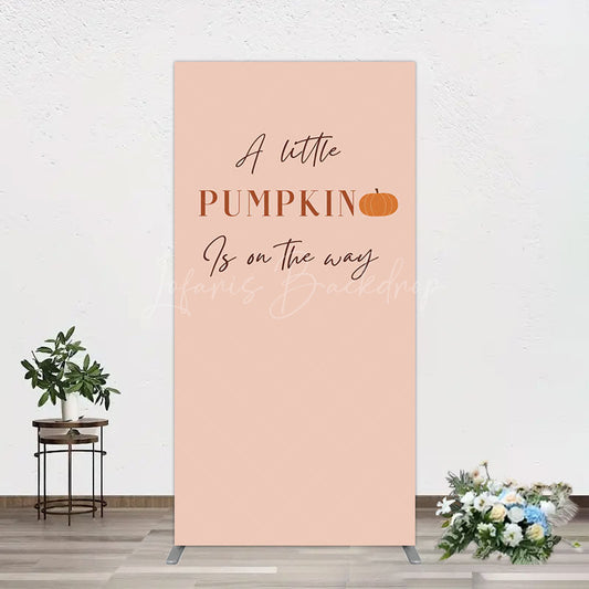 Lofaris Autumn Pumpkin Vibe Sweet Baby Shower Rectangle Backdrop