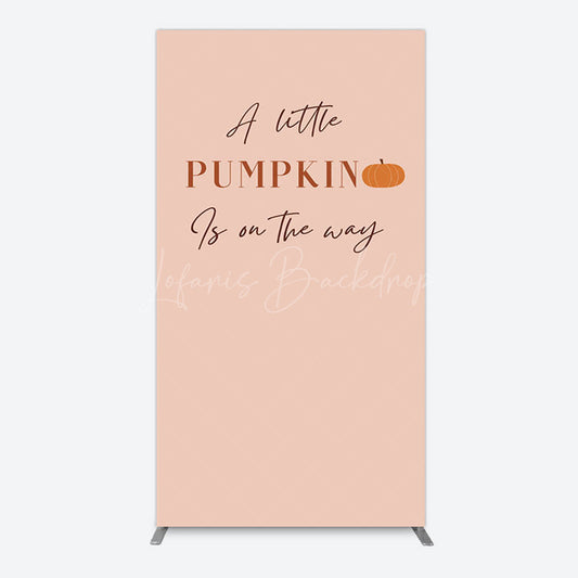 Lofaris Autumn Pumpkin Vibe Sweet Baby Shower Rectangle Backdrop