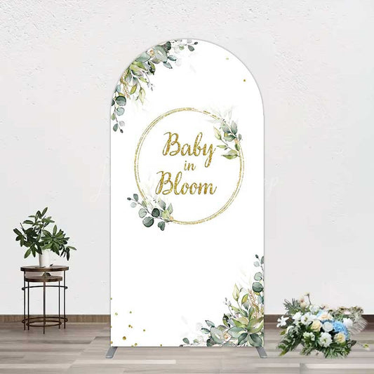 Lofaris Baby In Bloom Greenery Shower Arch Backdrop