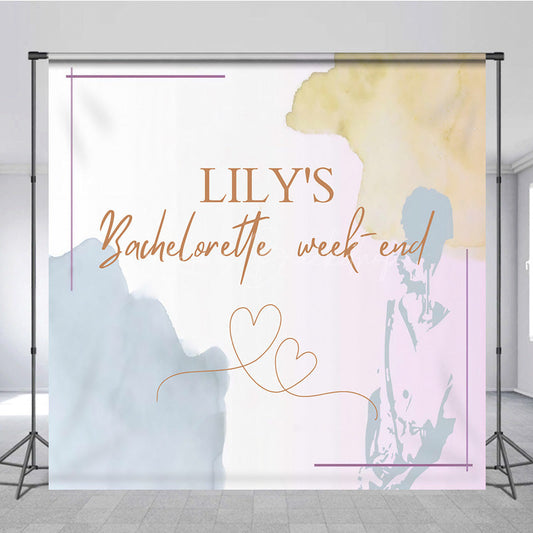 Lofaris Bachelorette Weekend Custom Bridal Shower Backdrop