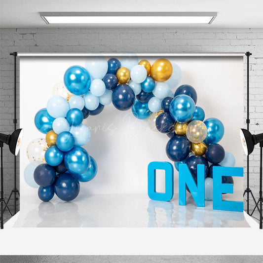 Lofaris Balloon Arch Indoor Birthday Cake Smash Backdrop