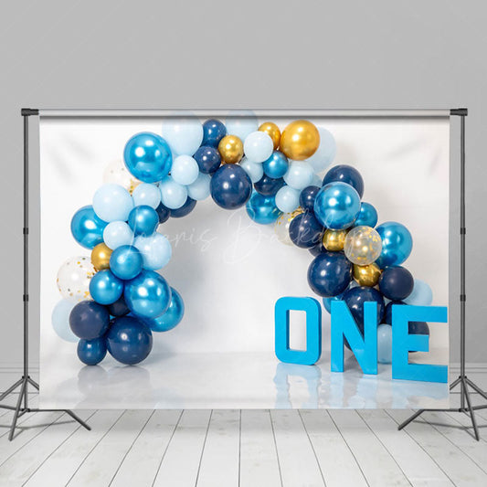 Lofaris Balloon Arch Indoor Birthday Cake Smash Backdrop