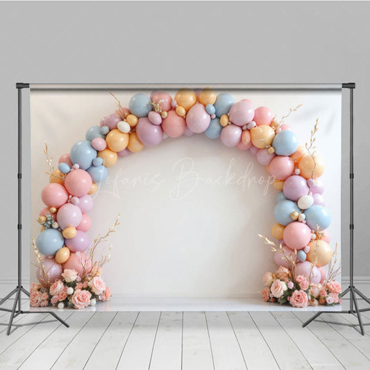 Lofaris Balloons Birthday Photography Backdrop For Kid Girl