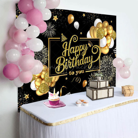 Lofaris Balloons Celebration Classical Birthday Backdrop